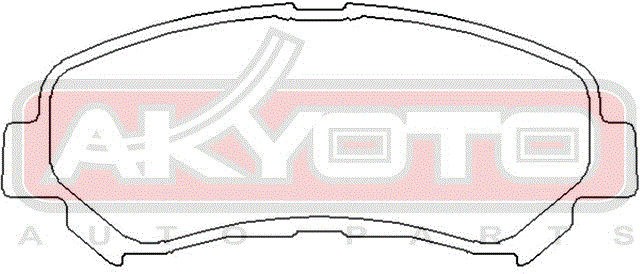 Колодки тормозные дисковые AKDC-JD00A AKYOTO
