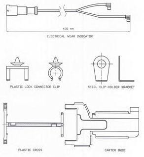 Датчик износа тормозных колодок FAI171 ABEX