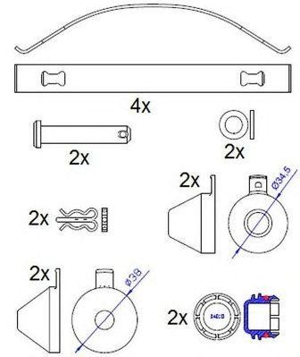 Колодки тормозные дисковые G6986 ABEX