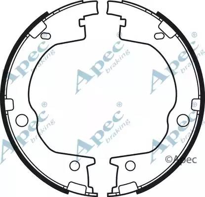 Колодки тормозные барабанные SHU746 APEC BRAKING