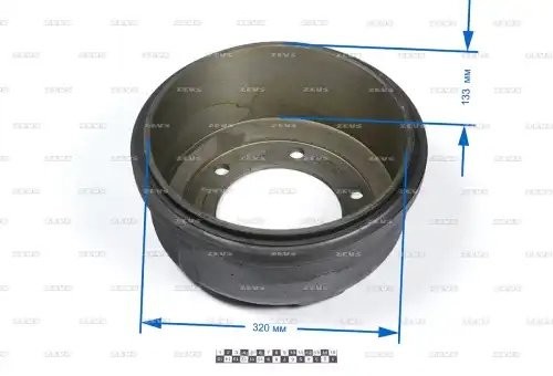 Барабан тормозной BD0402 ZEVS