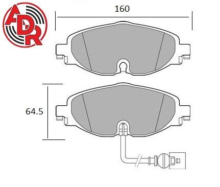 Колодки тормозные дисковые ADR450911 ADR