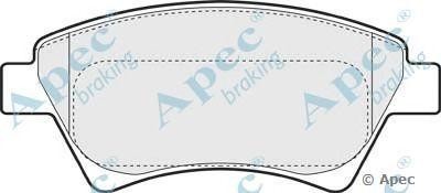 Колодки тормозные дисковые PAD1308 APEC BRAKING