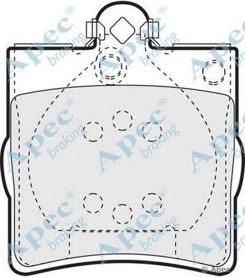 Колодки тормозные дисковые PAD1063 APEC BRAKING