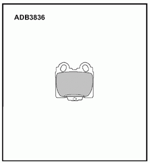 Колодки тормозные дисковые ADB3836 ALLIED NIPPON