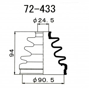 Пыльник ШРУСа FB2112 72433 1 56 MARUICHI