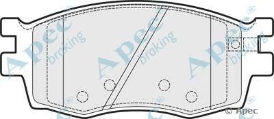 Колодки тормозные дисковые PAD1491 APEC BRAKING