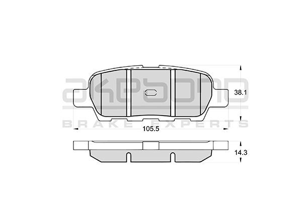 Колодки тормозные AN654WK AKEBONO