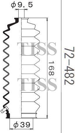 Пыльник рулевой рейки 72482 1 56 MARUICHI