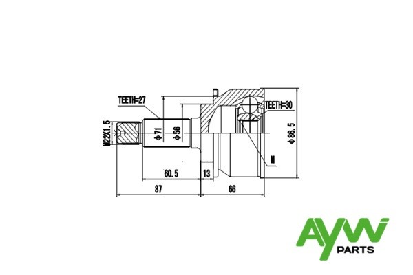 ШРУС AW1510217 AYWI PARTS