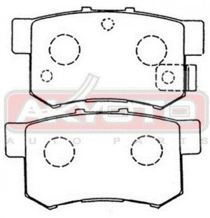 Колодки тормозные дисковые AKDC-1119 AKYOTO