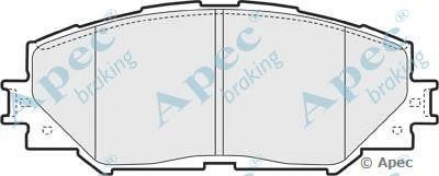 Колодки тормозные дисковые PAD1593 APEC BRAKING