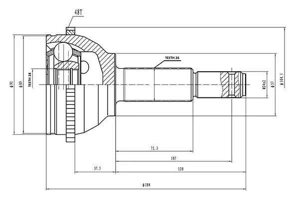 ШРУС AW1511085A AYWI PARTS