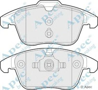 Колодки тормозные дисковые PAD1503 APEC BRAKING