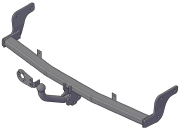 Фаркоп 7331 ТРЕЙЛЕР KIA Rio хэтчбек 2011-2017 7331 TREILER