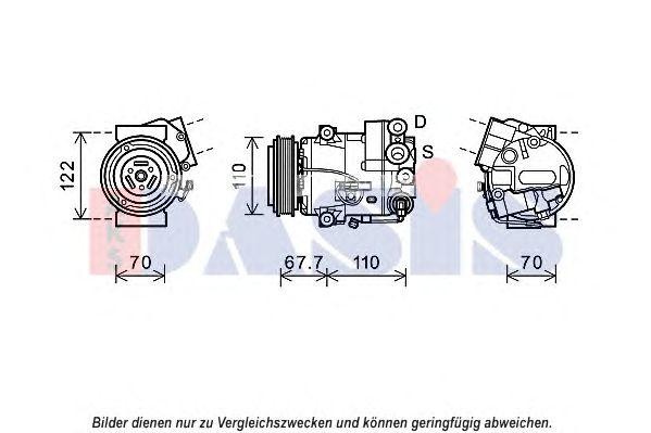 Компрессор кондиционера 852691N AKS DASIS