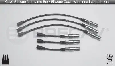 Провода высоковольтные системы зажигания (комплект) 45501 BRECAV