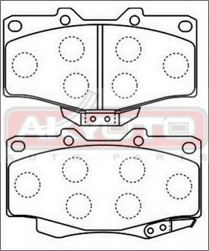 Колодки тормозные дисковые AKD-1387 AKYOTO