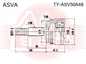 2000079569680 TY-ASV50A48 ASVA