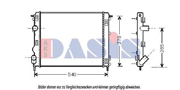 Радиатор охлаждения ДВС 181670N AKS DASIS
