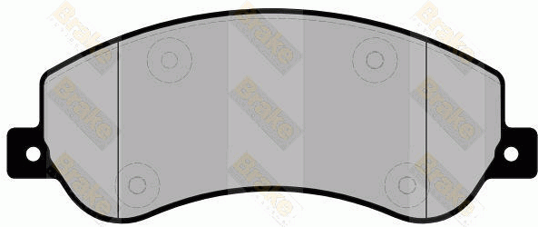 Колодки тормозные дисковые PA1698 BRAKE ENGINEERING