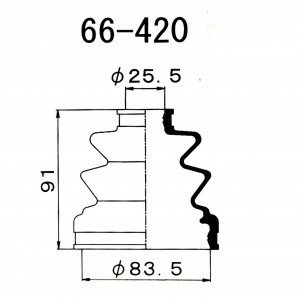 Пыльник ШРУСа FB2083 66420 1 56 MARUICHI