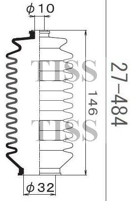 Пыльник рулевой рейки 27484 1 56 MARUICHI