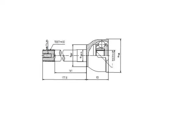 ШРУС AW1510169 AYWI PARTS
