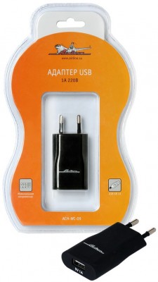 ACH-WC-09_устройство зарядное ! USB, 1A/220В  ACHWC09 AIRLINE