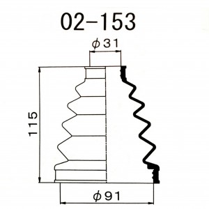 Пыльник ШРУСа 02153 1 56 MARUICHI