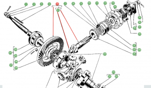 Шестерни главной передачи (комплект) 3302240216560 TORNADO