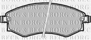 Колодки тормозные дисковые BBP1913 BORG BECK
