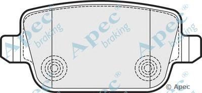 Колодки тормозные дисковые PAD1532 APEC BRAKING