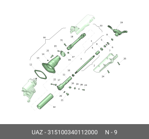 Подшипник рулевой колонки 315100340112000 UAZ UAZ