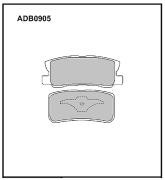 Колодки тормозные дисковые ADB0905HD ALLIED NIPPON