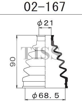 Пыльник ШРУСа 02167 1 56 MARUICHI
