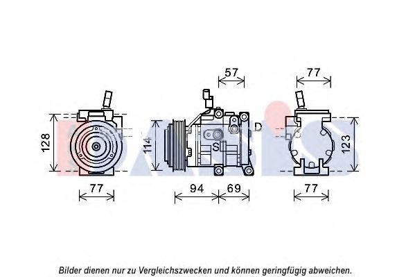 Компрессор кондиционера 852668N AKS DASIS