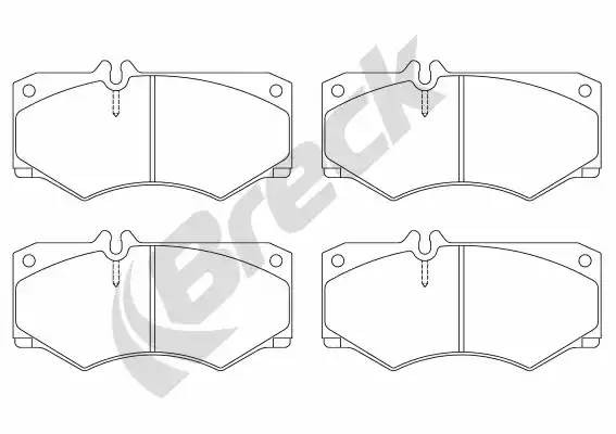 Колодки тормозные дисковые 207840070310 BRECK