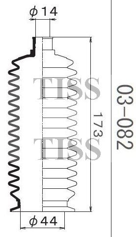 Пыльник рулевой рейки 03082 1 56 MARUICHI