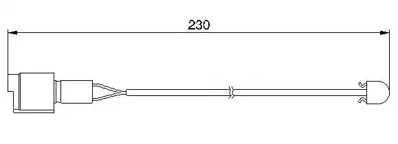 Датчик износа тормозных колодок WI0526 BREMSI