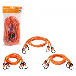 РЕЗИНКИ-СТЯЖКИ НАБОР 6 ШТ.  2 ШТ.-60СМ, 2ШТ.-80СМ, 2ШТ-100СМ, D-8 ММ, (МЕТАЛЛИЧЕ AS-R-04 AIRLINE