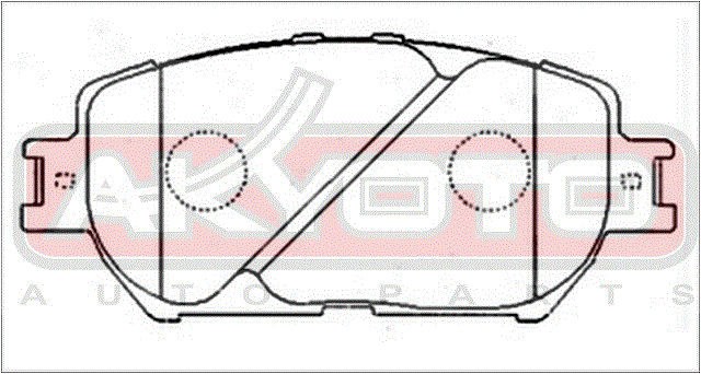 Колодки тормозные дисковые AKD-1479 AKYOTO