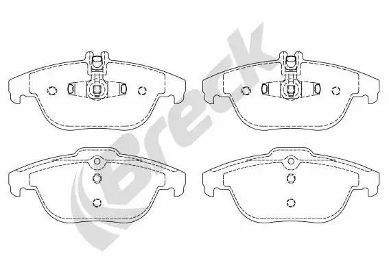 Колодки тормозные дисковые 24253 00 702 00 BRECK