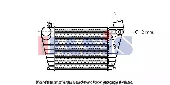 Интеркулер воздушный турбокомпрессора 047014N AKS DASIS