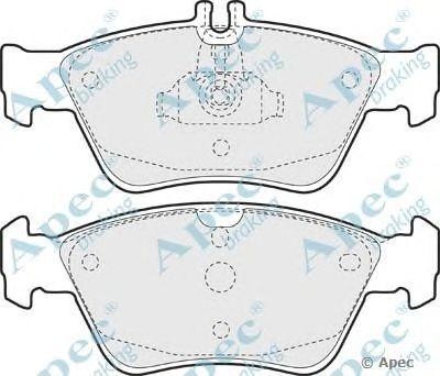 Колодки тормозные дисковые PAD886 APEC BRAKING