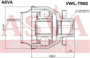 ШРУС VWIL-T5M2 ASVA