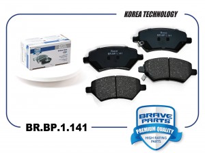 Колодка тормозная дисковая BR.BP.1.141 BRAVE