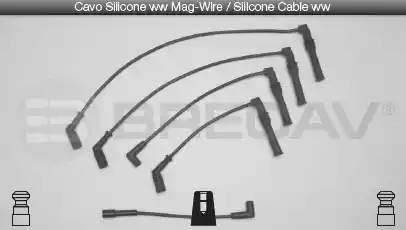 Провода высоковольтные системы зажигания (комплект) 10517 BRECAV