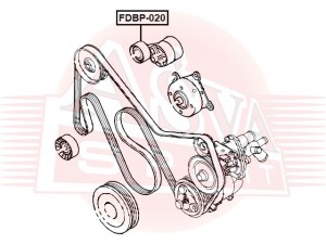 Натяжитель ремня приводного в сборе FDBP-020 ASVA