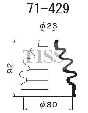 Пыльник ШРУСа 71429 1 56 MARUICHI